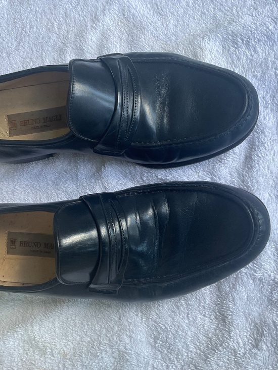 Bruno Magli Mens Shoes Navy US 8 Vintage From Mid 80’s main image 9